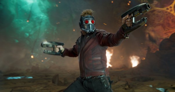 Star Lord blazing guns